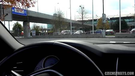 Водила запикапил чешскую студентку и трахнул сучку на улице
