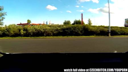 Развратная сучка трахнулась за деньги в салоне автомобиля