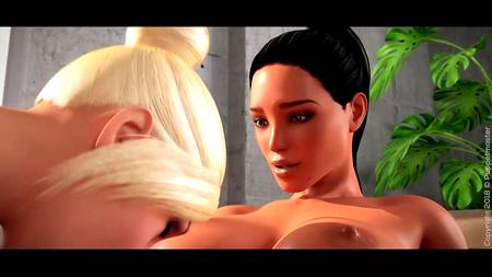 Качественный порно мультик с трахающимися грудастыми трансами