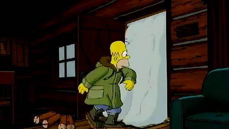 Гомер Симпсон трахает в лесном домике свою жену Мардж