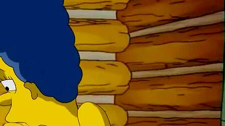 Гомер Симпсон трахает в лесном домике свою жену Мардж