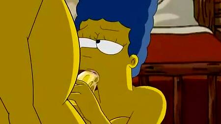 Гомер Симпсон трахает в лесном домике свою жену Мардж