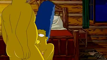 Гомер Симпсон трахает в лесном домике свою жену Мардж