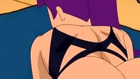 Порно пародия на Футураму с Лилой и Эми