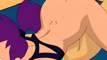 Порно пародия на Футураму с Лилой и Эми