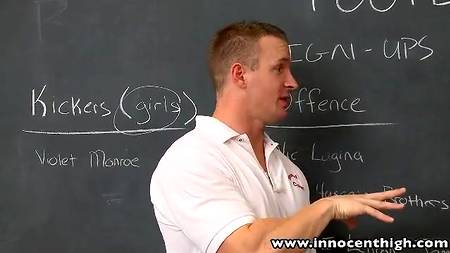 Физрук поимел рыжую студентку