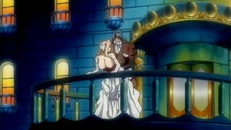 Разбойник с одним глазом страстно трахает синеволосую телку