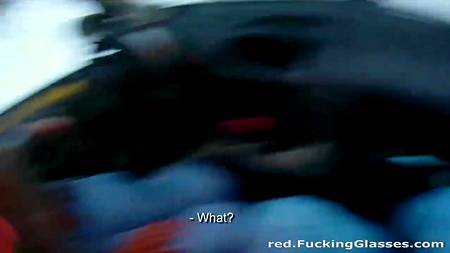 Горячий секс в холодном зимнем лесу