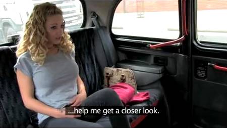 Горячо поимел блондинку в такси