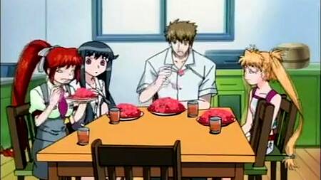 Парень в мультике страстно трахает разных девушек