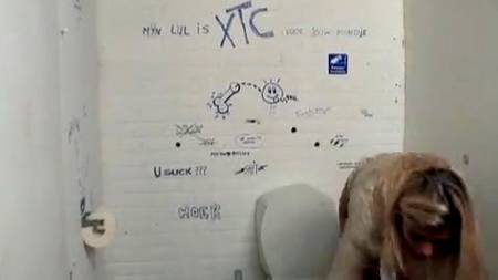 Потрахались через дырку в стене туалета