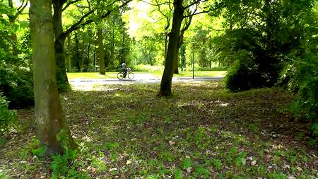 Симпатичная молодуха строчит на улице минет возбудившемуся хахалю