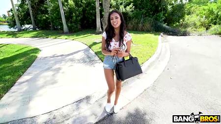 Чувак запикапил и трахнул в микроавтобусе красотку с шикарным телом