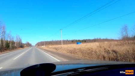 Русский водитель раскрутил няшную телку отсосать хуй за деньги