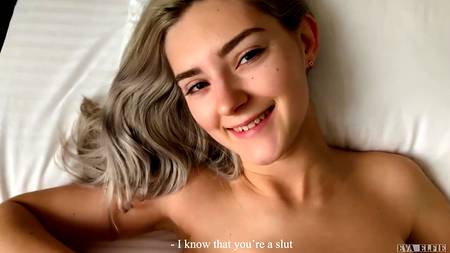 Русский чувак разбудил членом молодую девушку с большой грудью