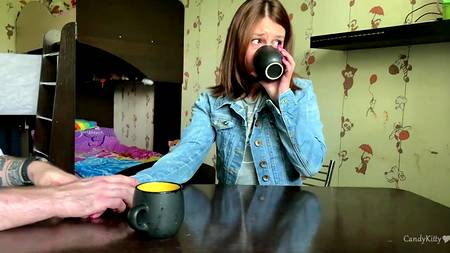 Наклонил раком и оприходовал сзади няшную русскую подружку