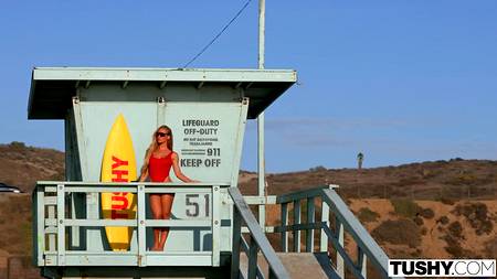 Мужчина страстно ебет в задницу зеленоглазую блондинку Nicole Aniston