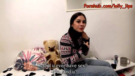 Грудастая молодуха прыгает на члене русского парня от первого лица