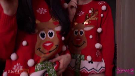 Сказочная новогодняя оргия с безотказными в сексе снегурочками