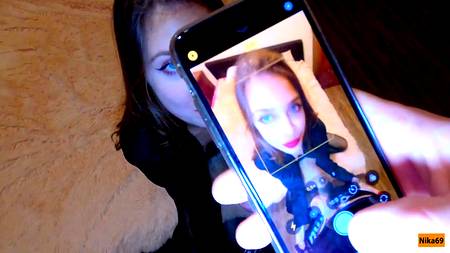 Русский самец трахает голубоглазую телочку в красивом нижнем белье