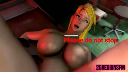 Инопланетяне сношают в задницу мультяшную сучку с большими сиськами