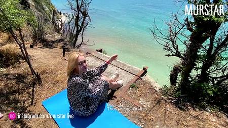 Удачный пикап блондинки оправдался сексом на берегу пляжа