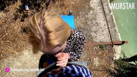 Удачный пикап блондинки оправдался сексом на берегу пляжа