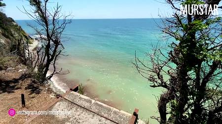 Удачный пикап блондинки оправдался сексом на берегу пляжа