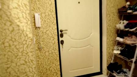 Русский кобель отодрал в прихожей сексапильную телку с шикарной жопой