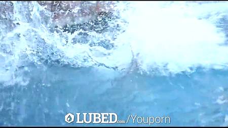 Трахнул между сисек трех сучек в масле по среди двора