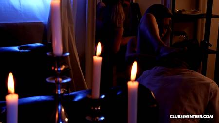 Красивый секс окончился бурным оргазмом между сисек любимой