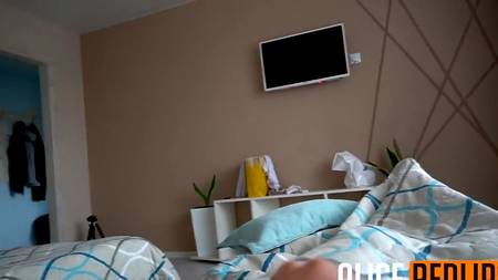 Жаркое порево от первого лица с белокурой стройной девушкой