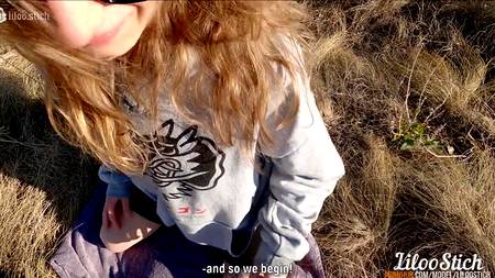 Русский пацан дрючит на природе молодую сучку с круглой задницей