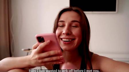 Кончил в рот няшной русской девчонке с большой натуральной грудью