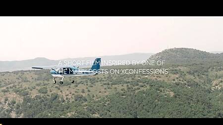 Худышка после полета трахается с пилотом в поле