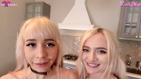 Молодые русские телки расплатились натурой с доставщиком пиццы