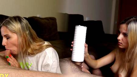 Русская девушка проводит эксперимент над членом парня