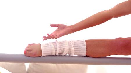 Стройная балерина трахается с любимым после тренировки