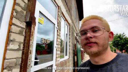 Секс на улице с обворожительной сиськастой русской телкой