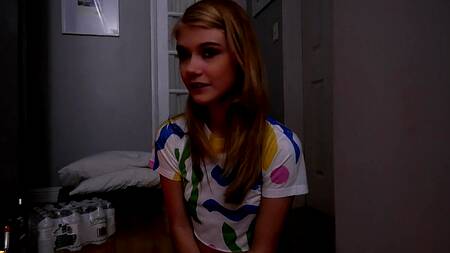 Пока дома нет света, брат трахает милую сводную сестру