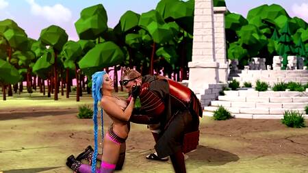 Героиня в компьютерной игре побеждает злодея сексом