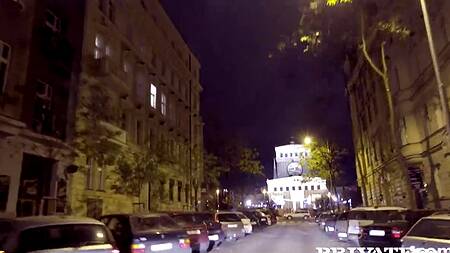 Таксист дает возбужденной паре заняться сексом в машине