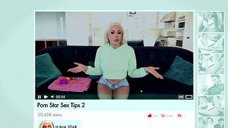 Блогерша хотела снять обзор на секс игрушку, но сняла на хуй соседа