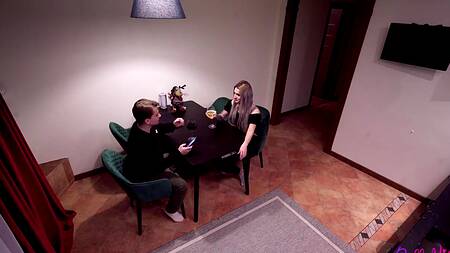 Полизал писю стройной блондинке и нежно трахнул в узенький анал