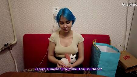 Парочка бурно потрахалась в ванной после длительного расставания