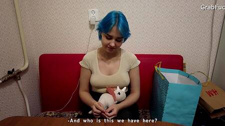 Парочка бурно потрахалась в ванной после длительного расставания