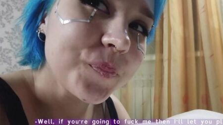 Русский пацан вертит на члене фанатку киберпанка