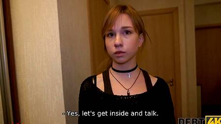 Коллектор жестко выебал за долги русскую молодую девушку