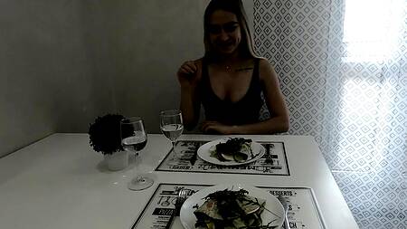 Романтический вечер окончился жарким сексом от первого лица