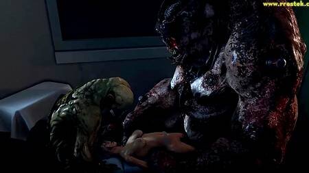 Порно мультик с ужасными монстрами жестко сношающих красивых девушек